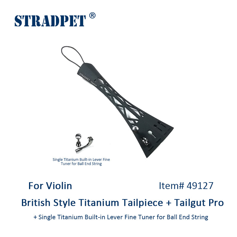 Estandarte de Titânio Stradpet para Violino com Microafinador