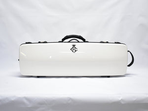 Case de Violino em Fibra de Carbono Bogaro & Clemente Nicole Branco Creme Brilhante (peça única)