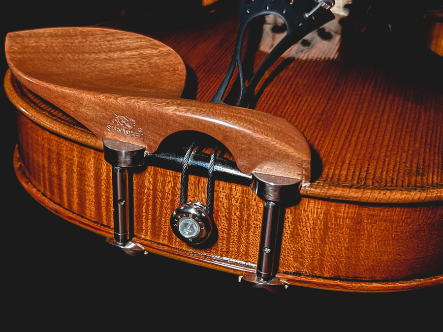 Botão de Titânio Stradpet para Violino e Viola tipo Hollow Cinza