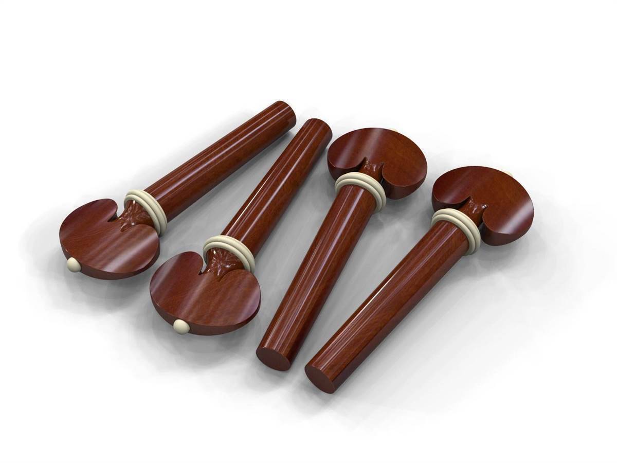Cravelhas para Violino Bogaro & Clemente Heart (jogo com 4 + botão)
