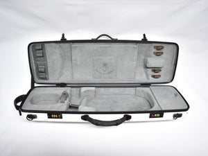Case de Violino em Fibra de Carbono Bogaro & Clemente Nicole Branco Creme Brilhante (peça única)